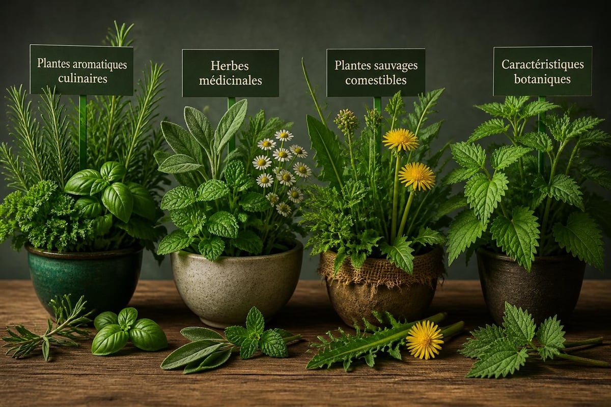 Classification des herbes verte