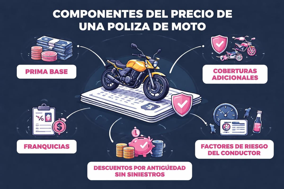 Comparativas de Seguros de Moto: Guía 2026 2 Estructura de precios de seguros de moto