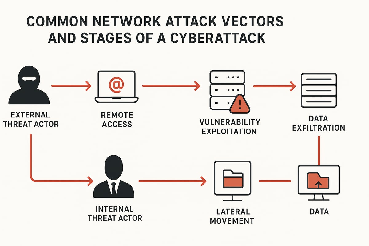 How Network Security Threats Work: Attack Vectors and Tactics