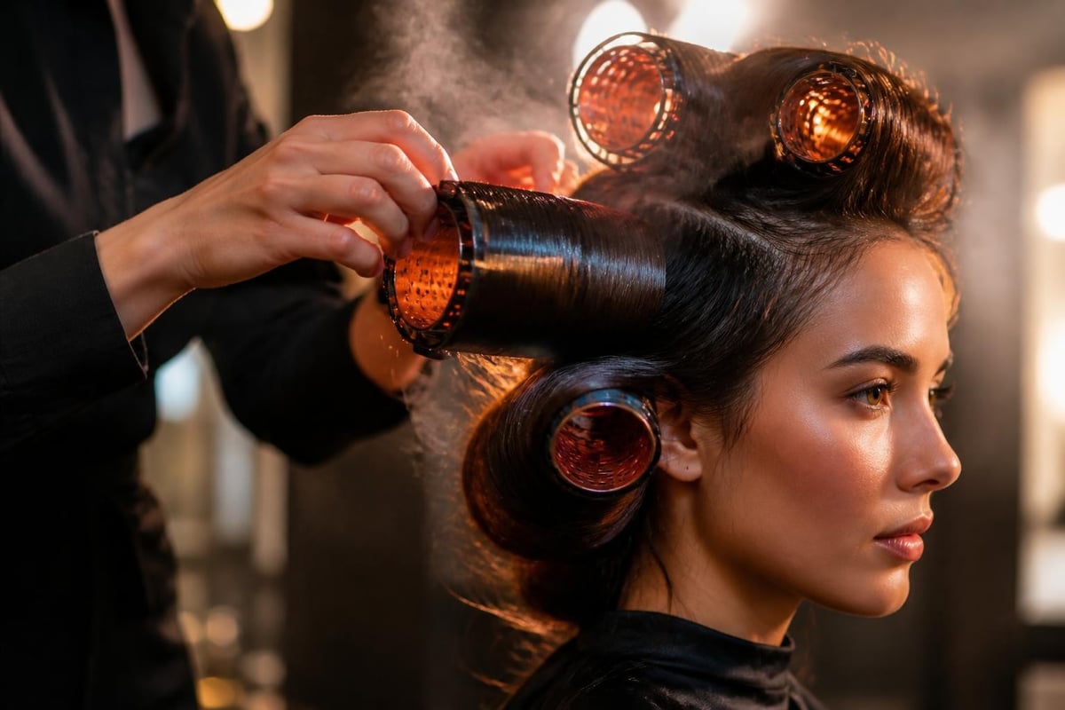 How thermal rollers reshape hair bonds