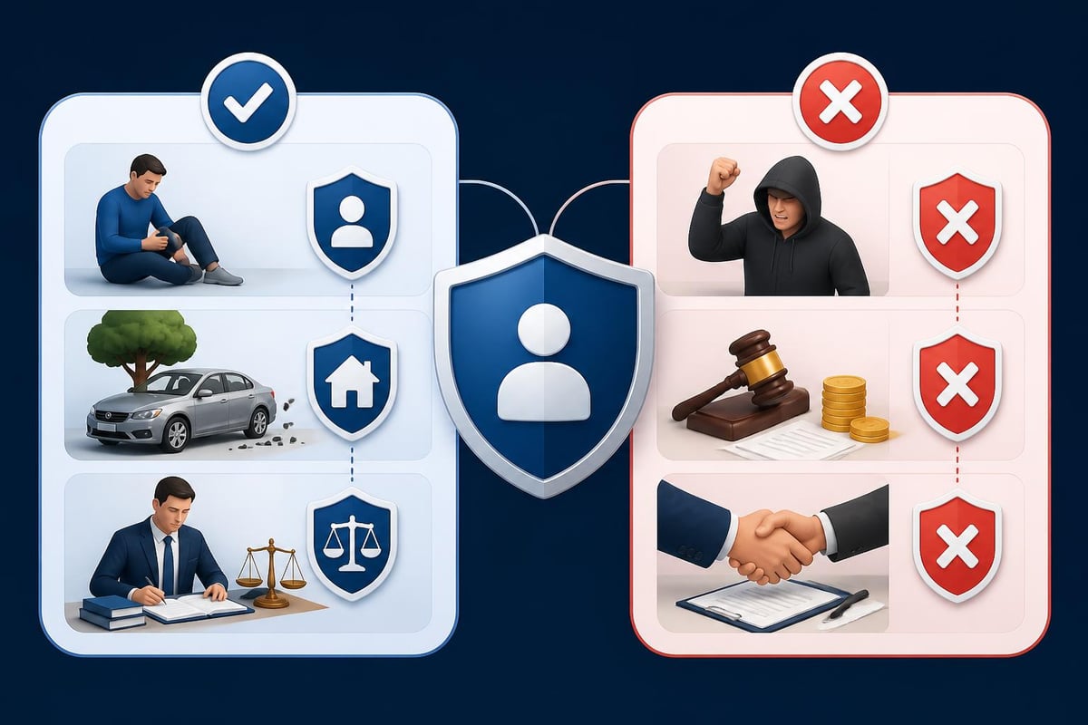 Esquema de coberturas y exclusiones