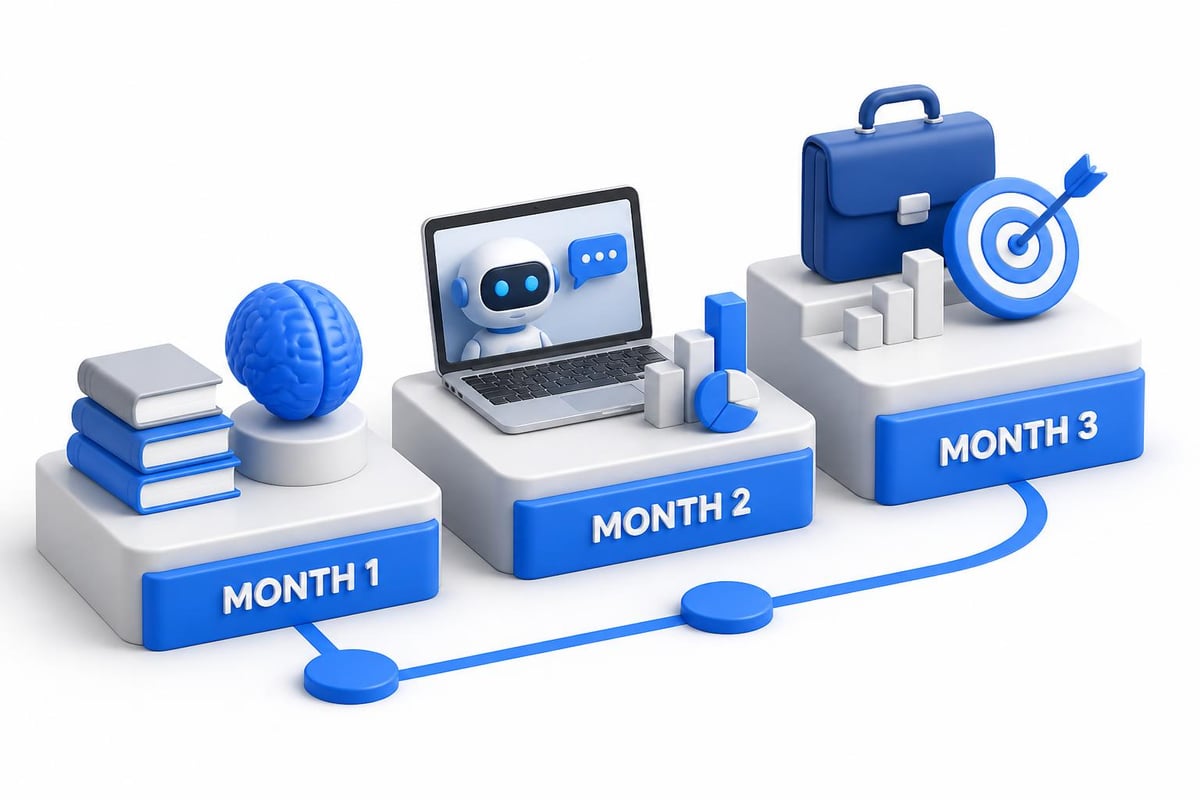 90-day AI learning timeline