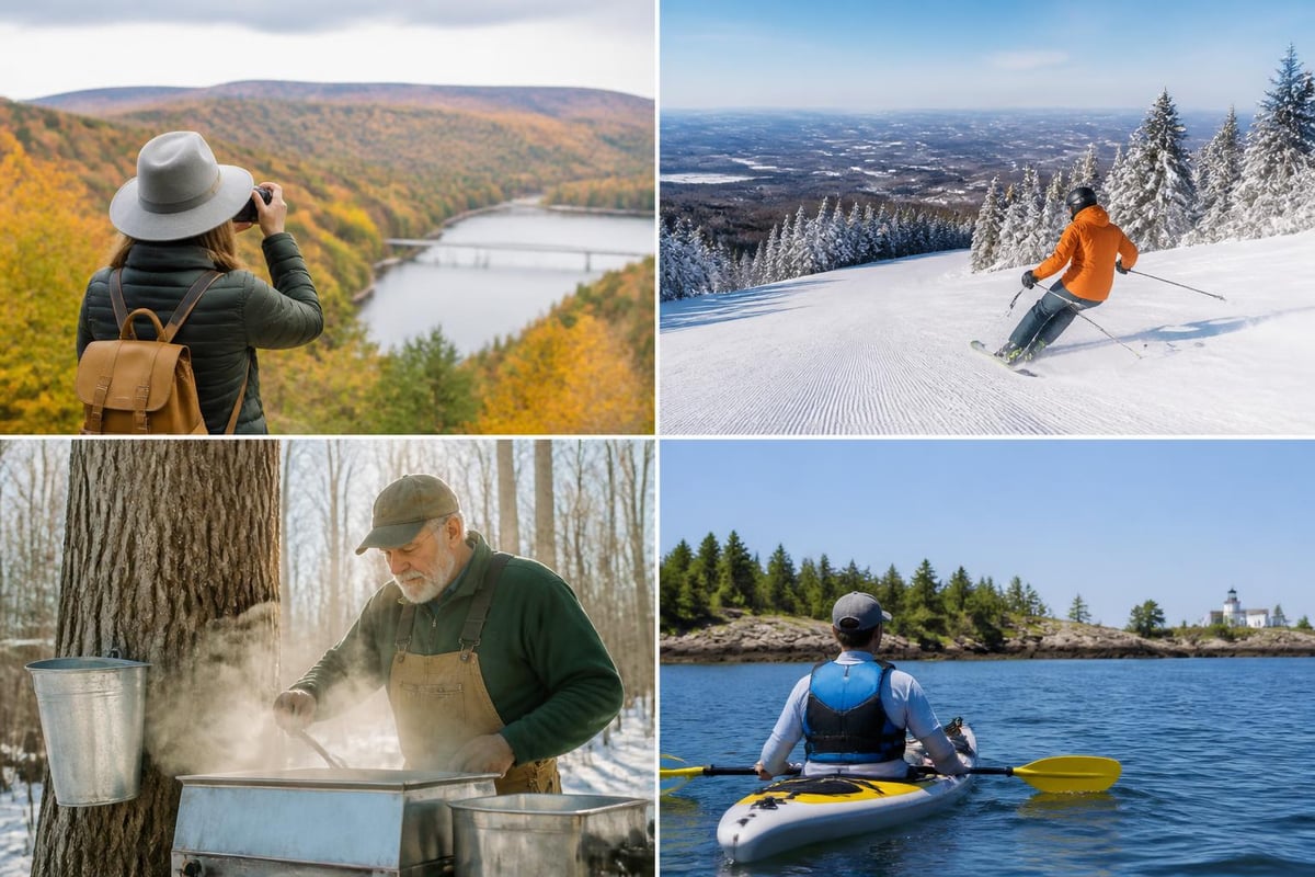 Maine's seasonal activity calendar