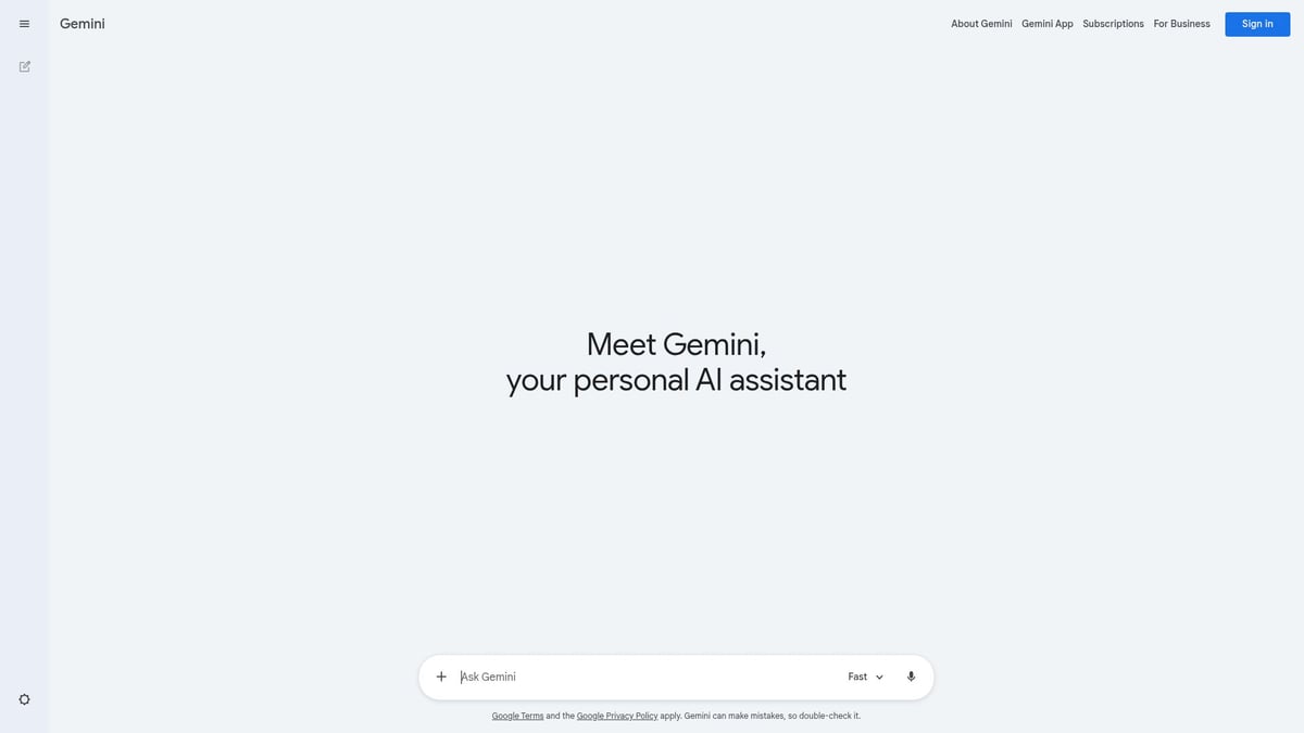 12 Must-Try AI Writing Tools for 2026 - Google Gemini