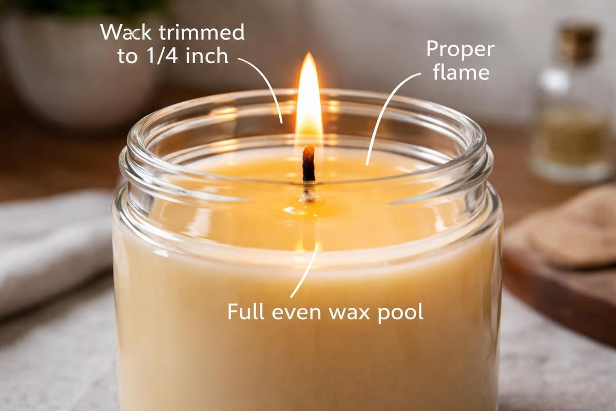 Proper candle burning technique