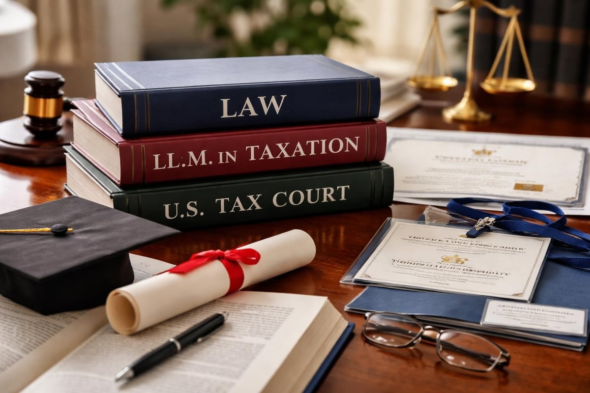 Tax law credentials