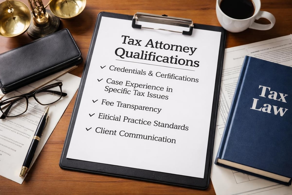 Tax lawyer evaluation