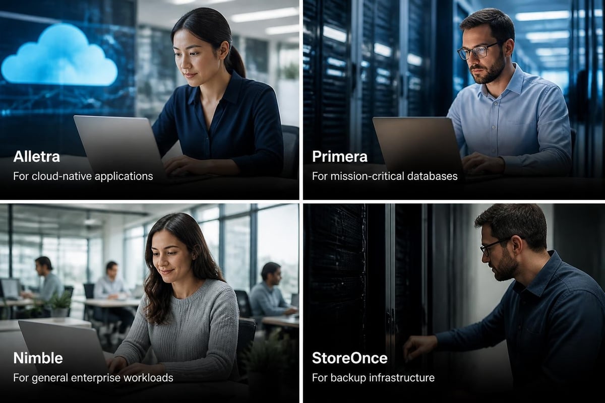 HPE storage portfolio comparison