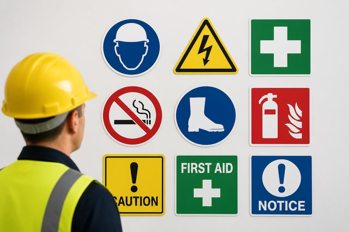 Safety logo design elements
