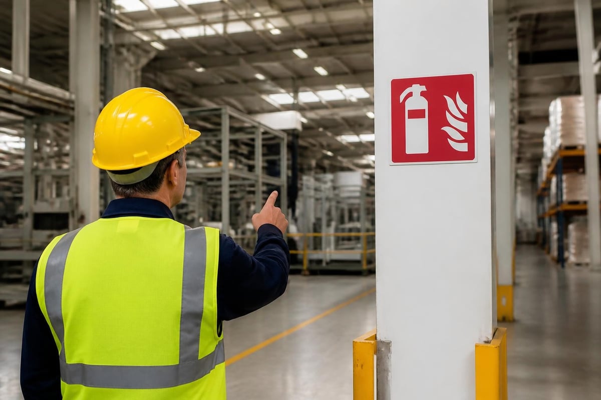 Safety logo placement