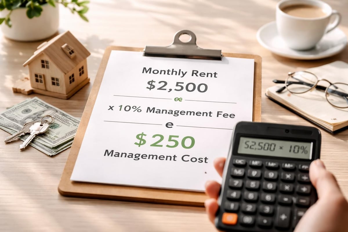 Property management fee calculation