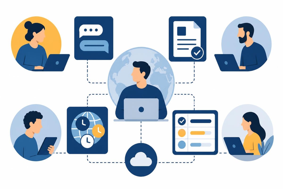 Remote project coordination strategies