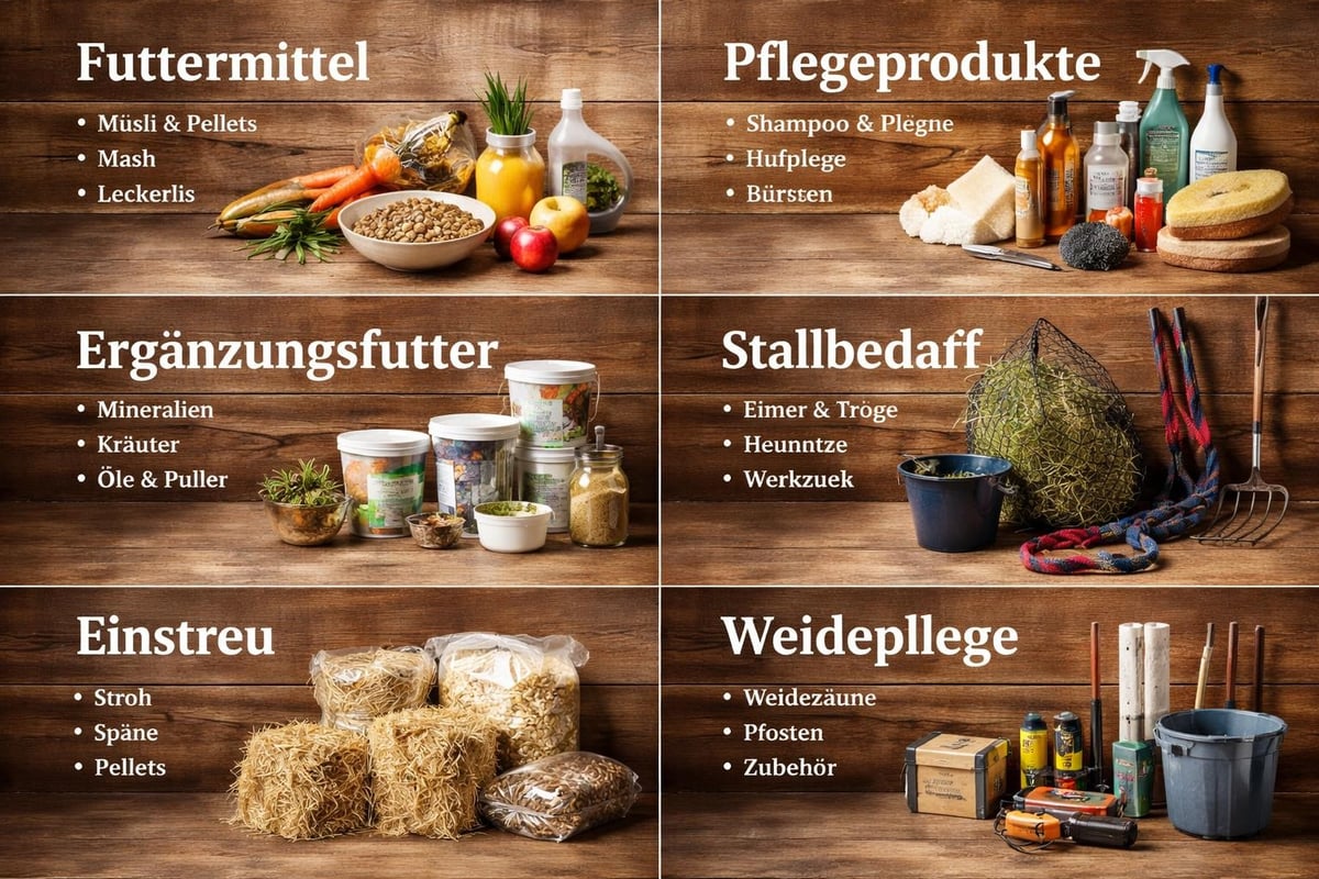 Produktkategorien im Pferde-Onlineshop