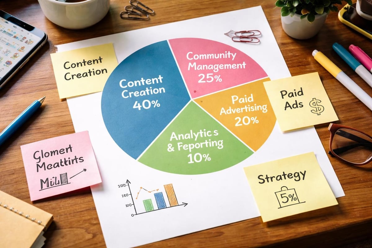 Social media service components