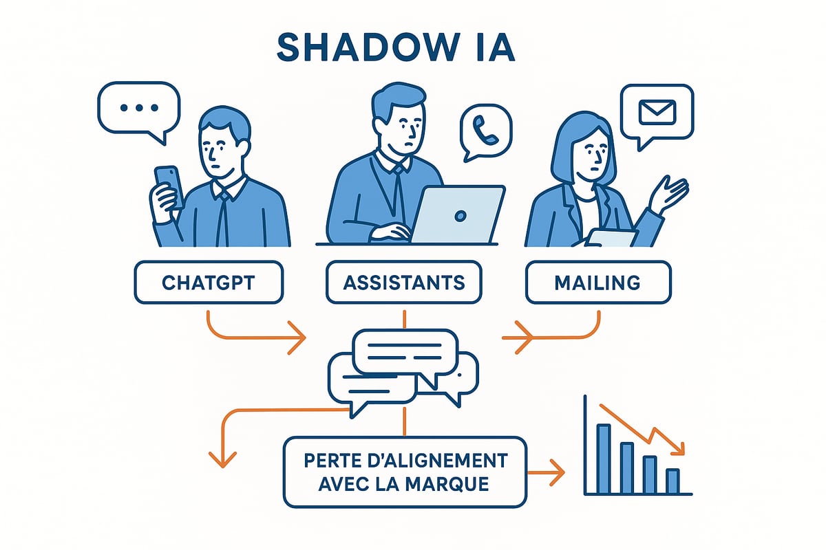 Le risque du “shadow IA” : menace invisible sur la cohérence commerciale