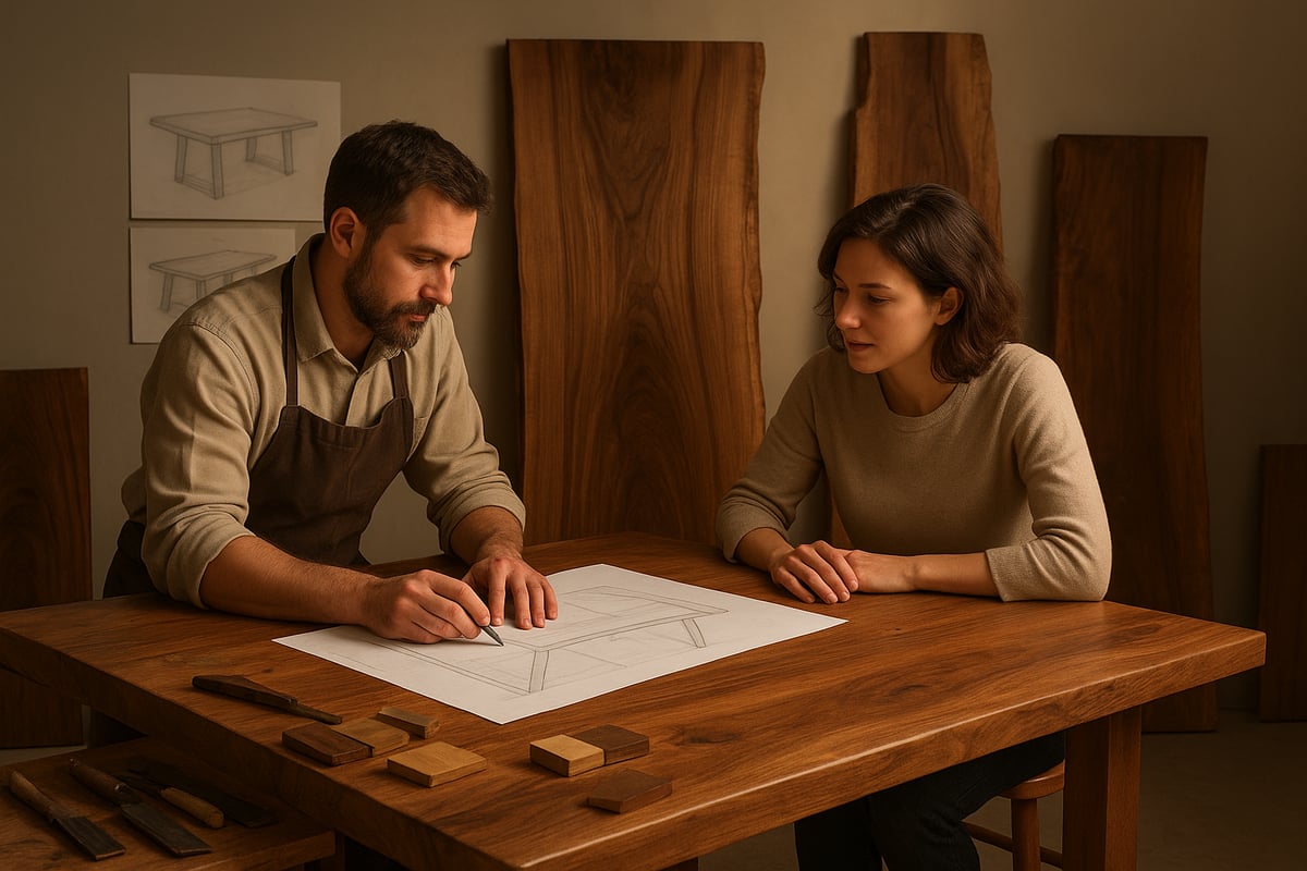 Step-by-Step Guide to Designing Your Custom Hardwood Dining Table