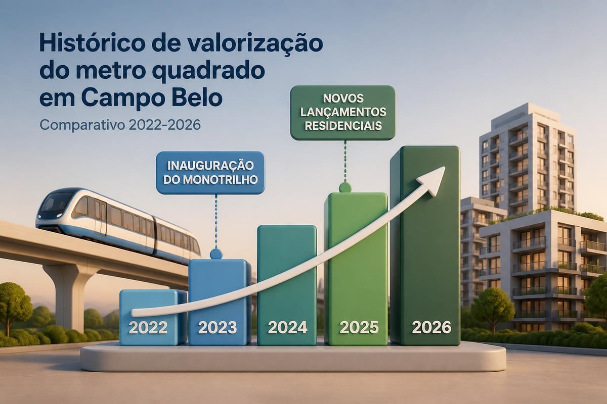 Evolução preços imobiliários Campo Belo