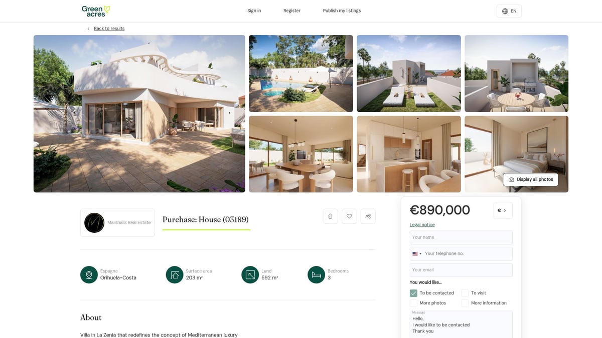 7 Stunning Houses For Sale Orihuela Costa To Discover In 2026 - Luxury Villa in La Zenia – Mediterranean Elegance Near the Beach