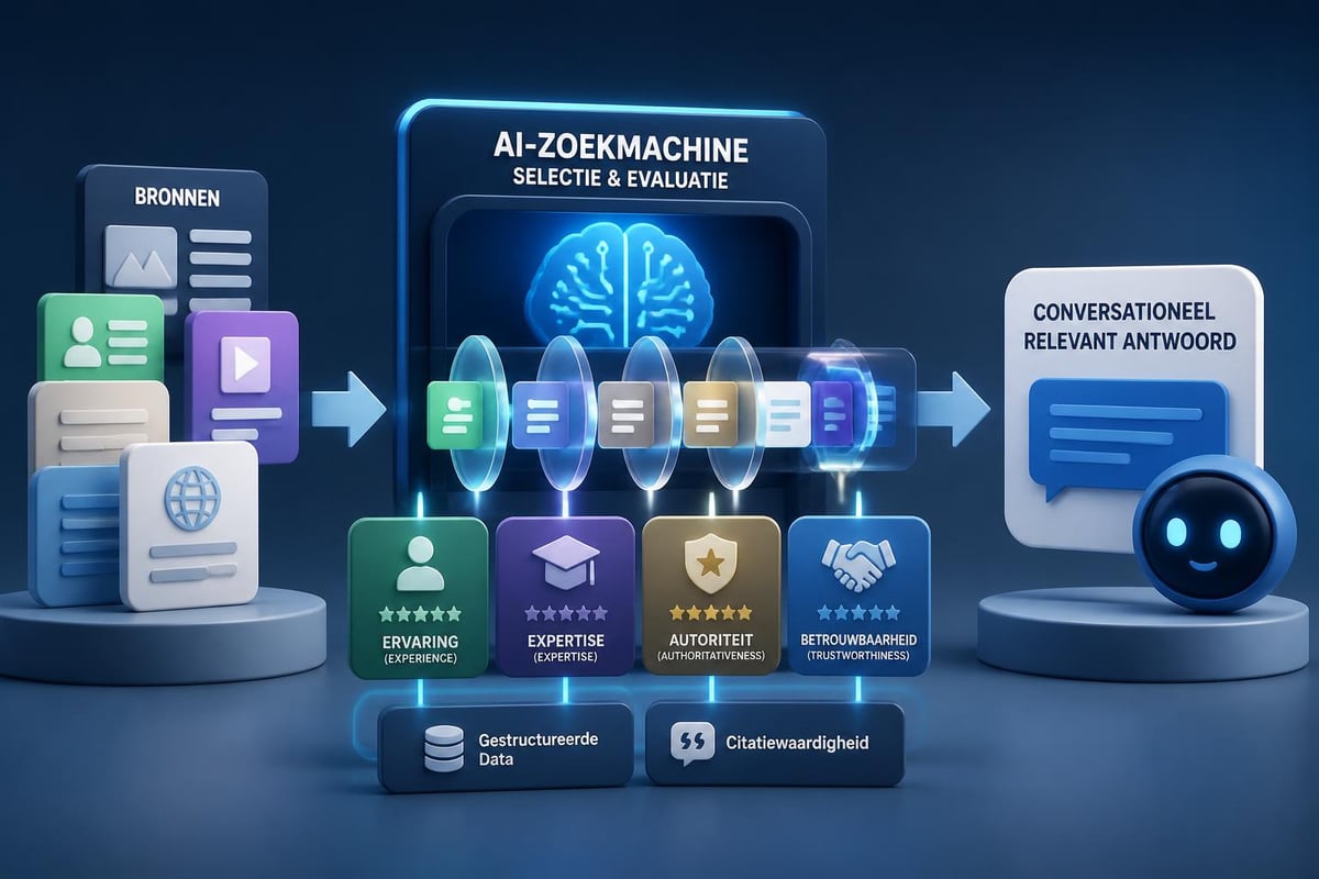 AI zoekmachine selectiecriteria