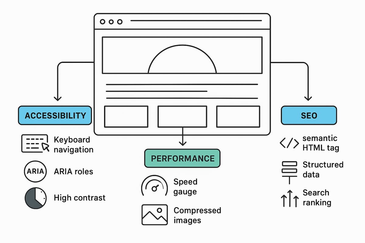 Accessibility, Performance, and SEO Considerations for Modern Layouts