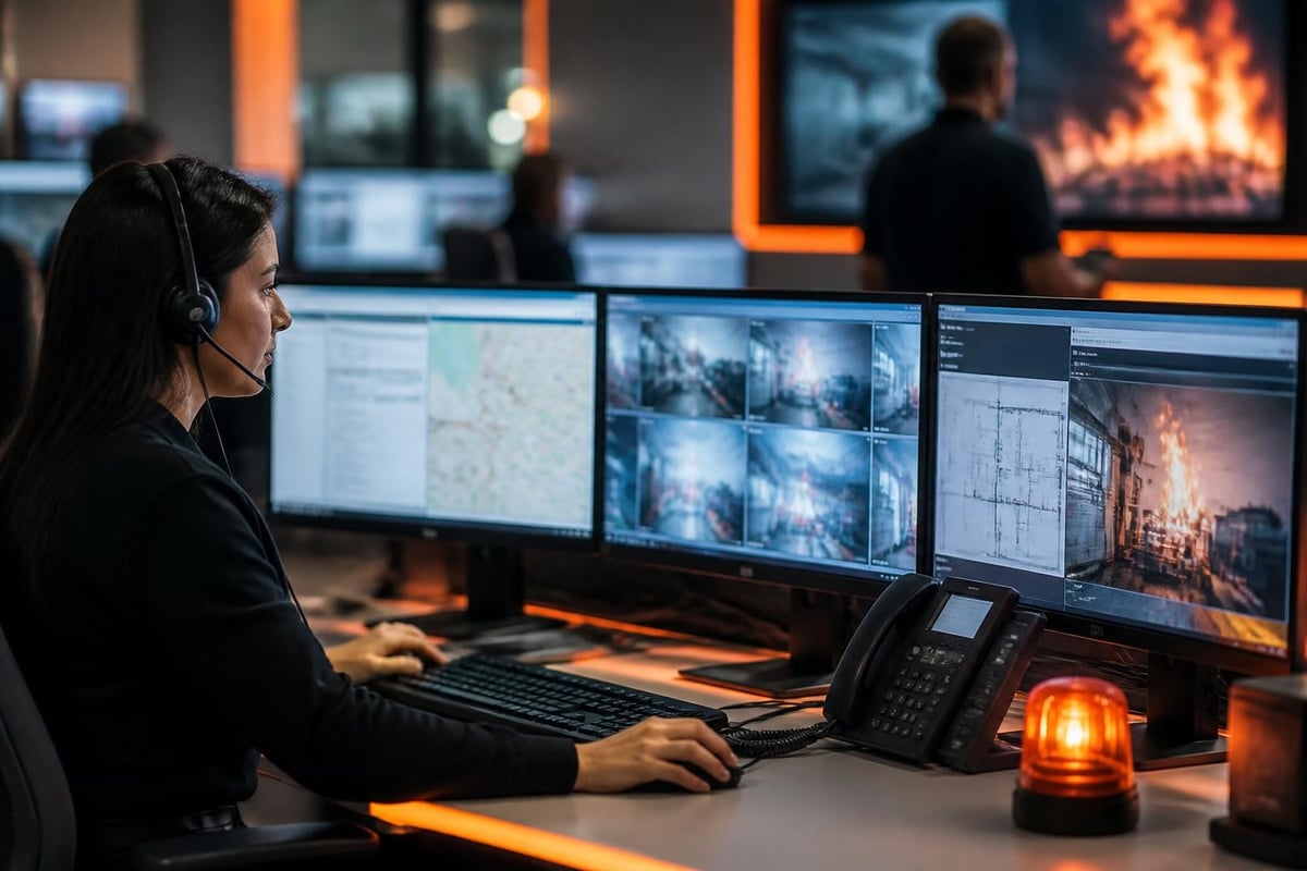 Fire and security monitoring workflow