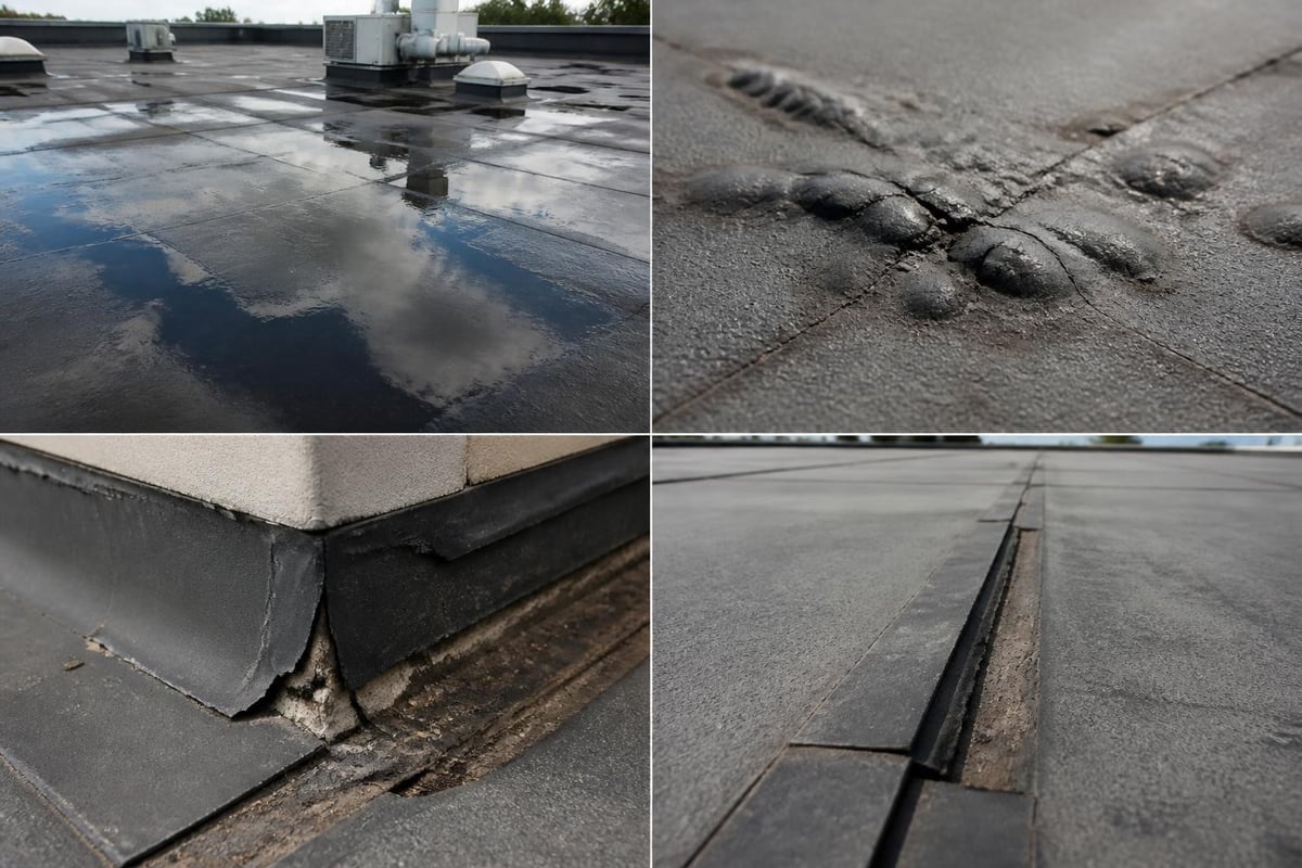Commercial roof damage identification