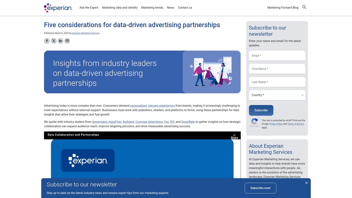 7 Innovative Advertising Partnerships to Watch in 2026 - Brand-Publisher Data Collaboration