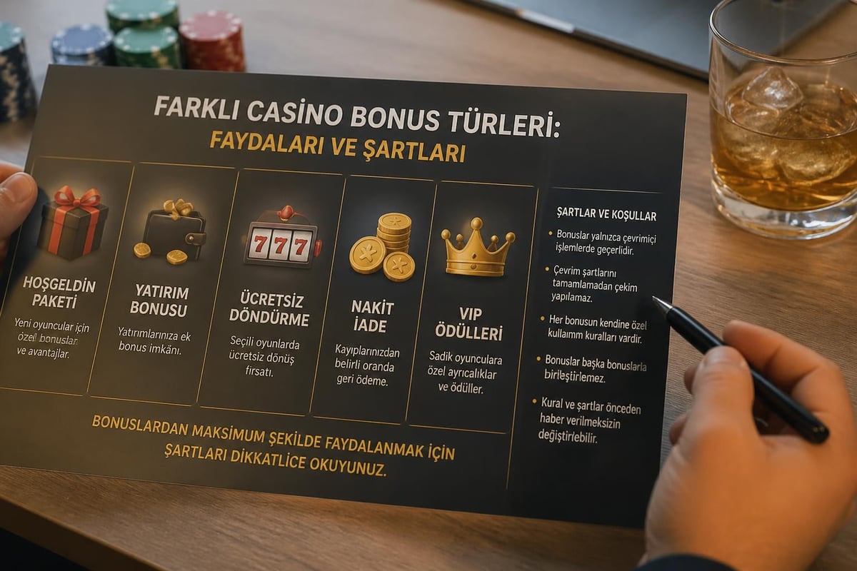 Casino bonus türleri
