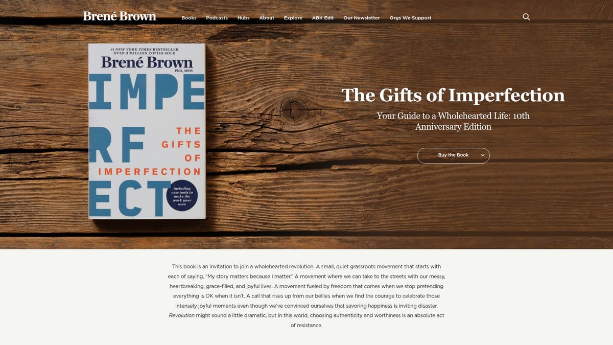 9 Essential Self Help Books for Confidence in 2026 - The Gifts of Imperfection: Let Go of Who You Think You’re Supposed to Be and Embrace Who You Are by Brené Brown