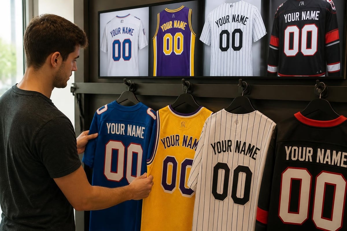 Custom jersey options