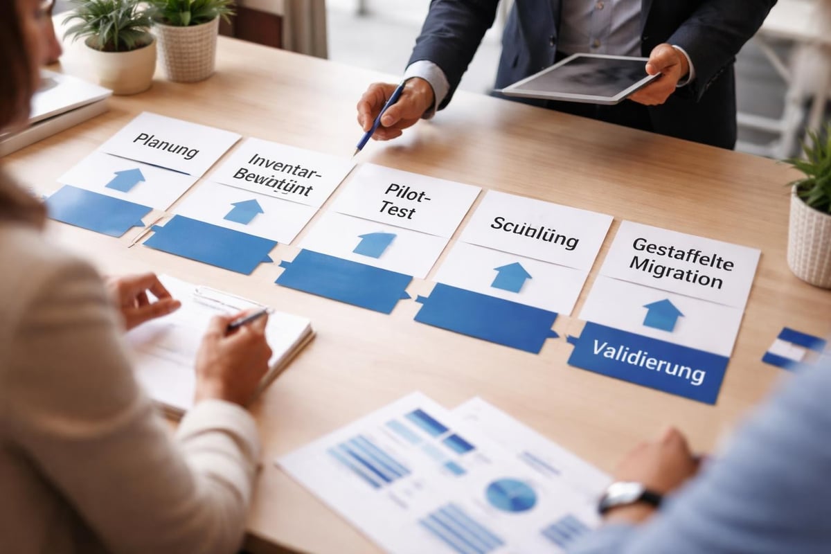 Cloud migration workflow steps