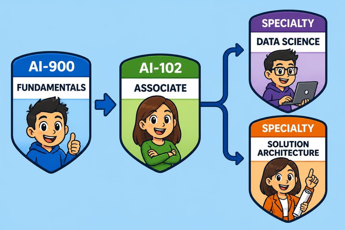 Azure AI certification tiers