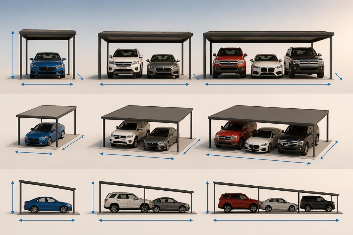 Car port sizing guide