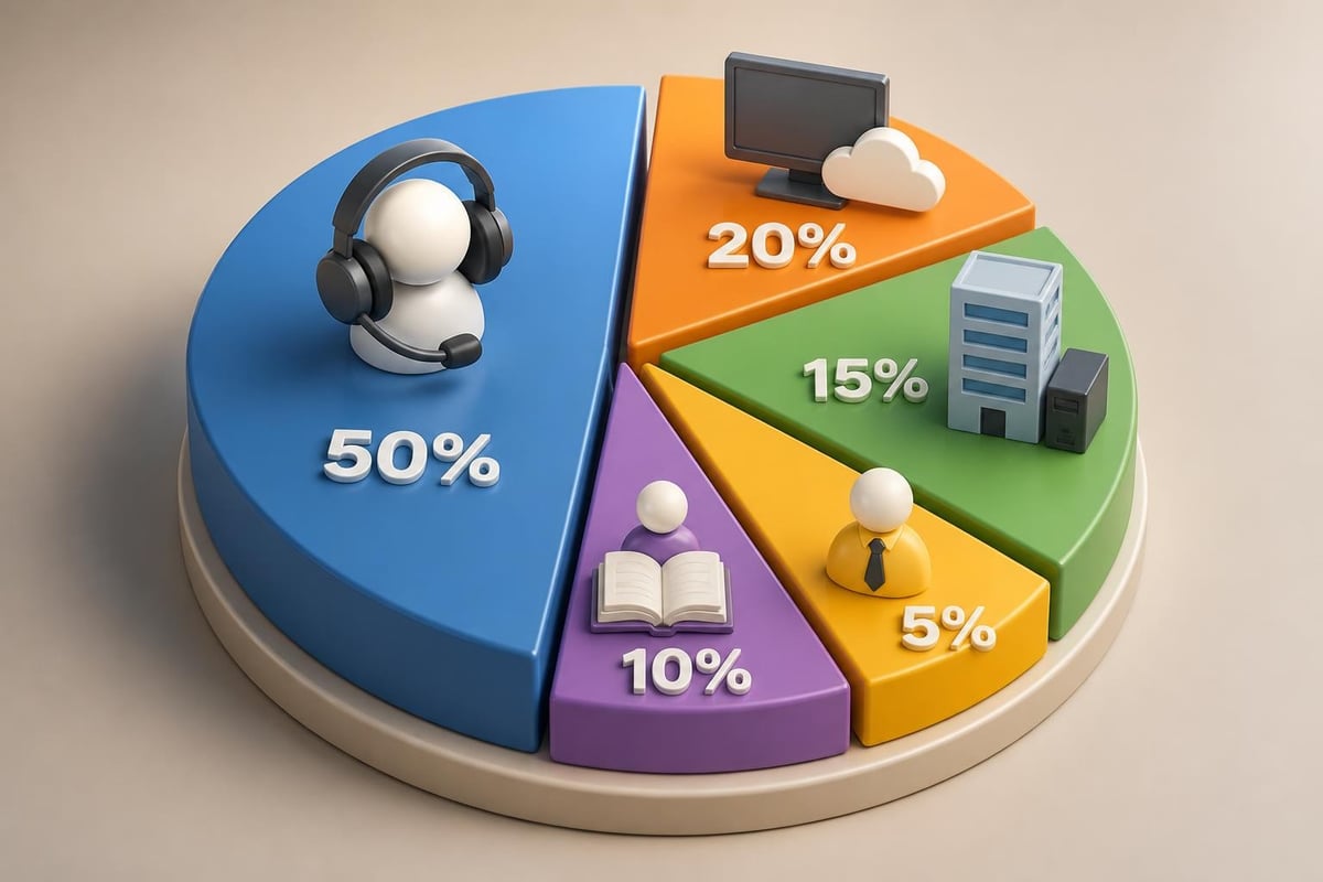 Call center cost structure breakdown