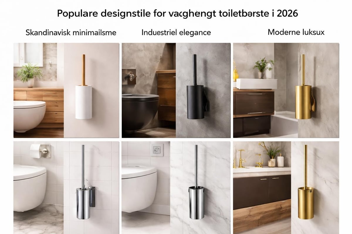 Designstile v&aelig;gh&aelig;ngte toiletb&oslash;rster