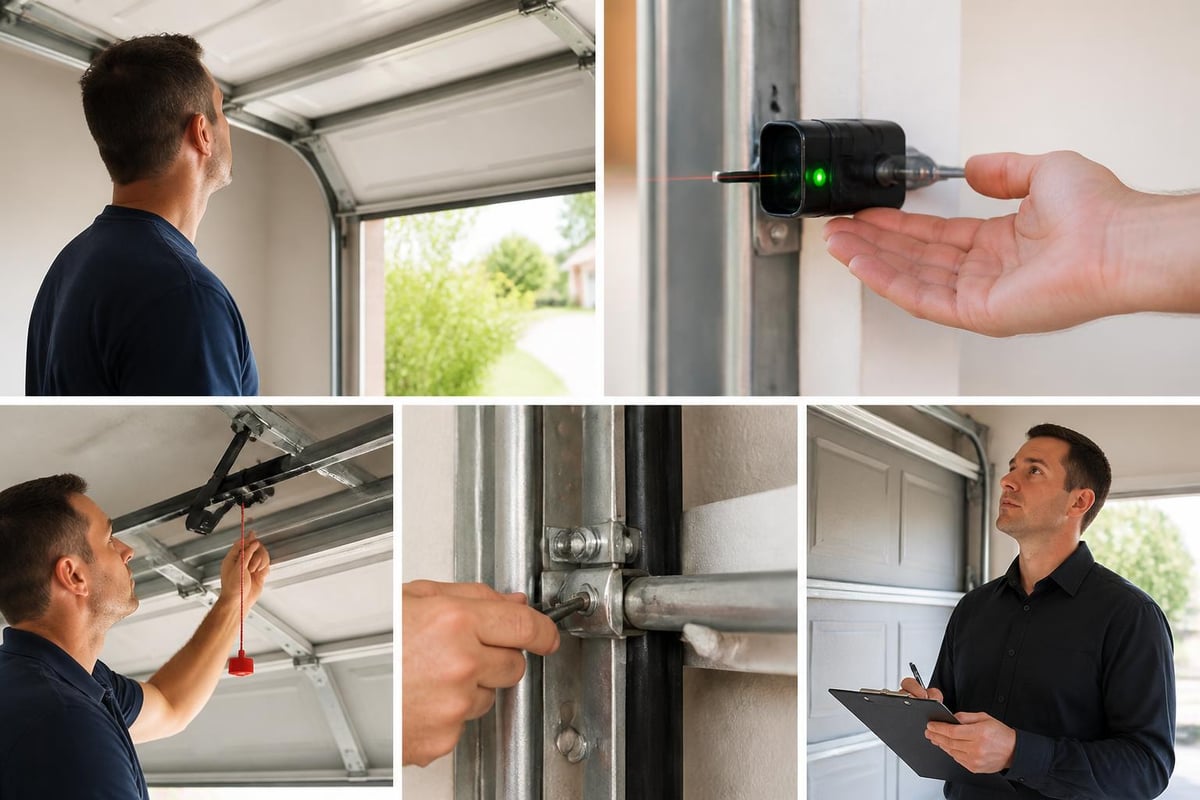 Garage door troubleshooting sequence