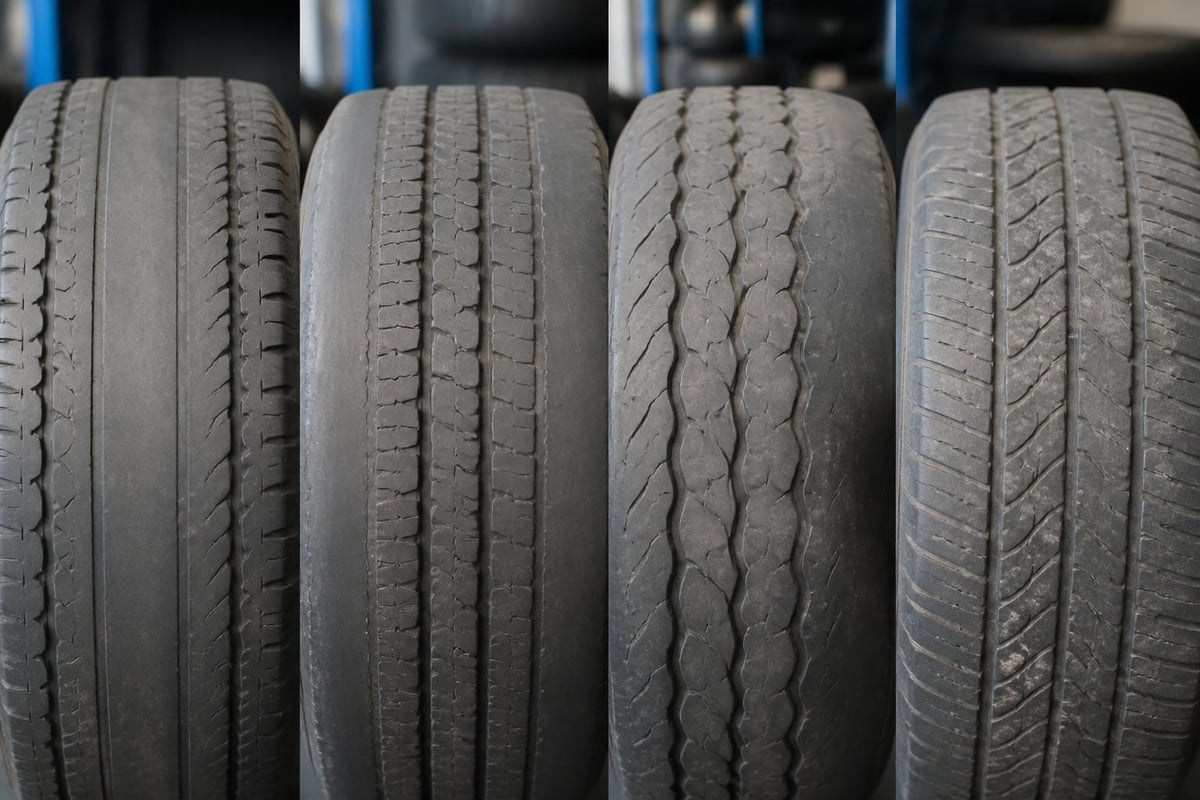 Tires All Season: Complete Guide for Commercial Fleets 3 All-season tire wear patterns