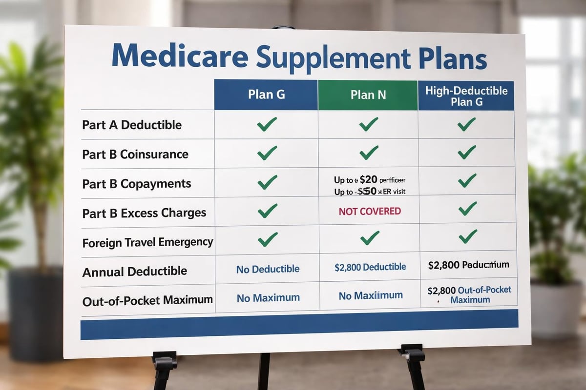 Medicare Supplement: 2026 Guide to Medigap Coverage 3 Plan comparison benefits