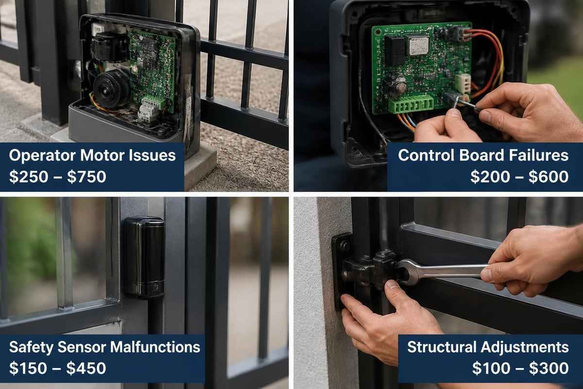 Gate repair cost factors