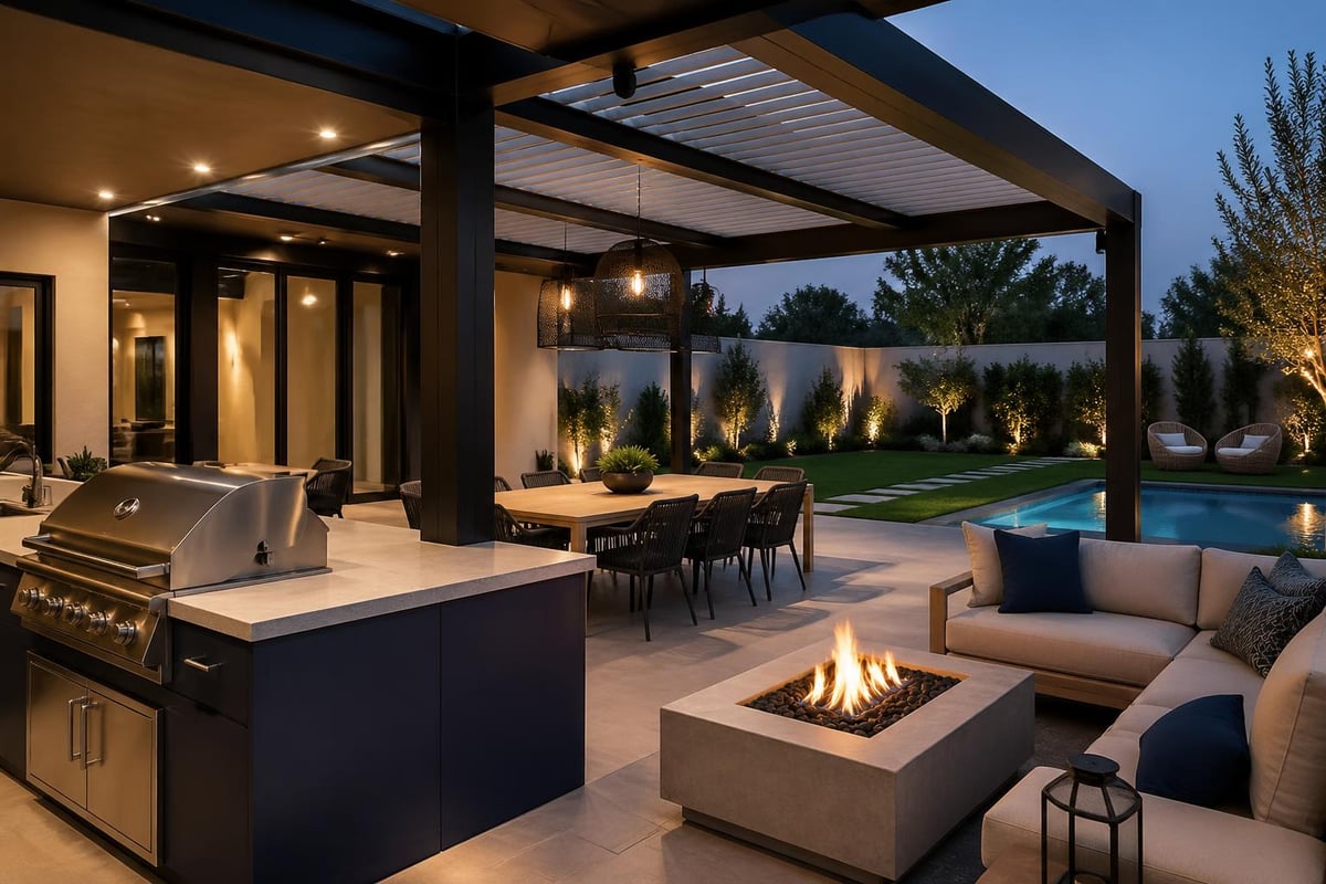 Complete outdoor living design