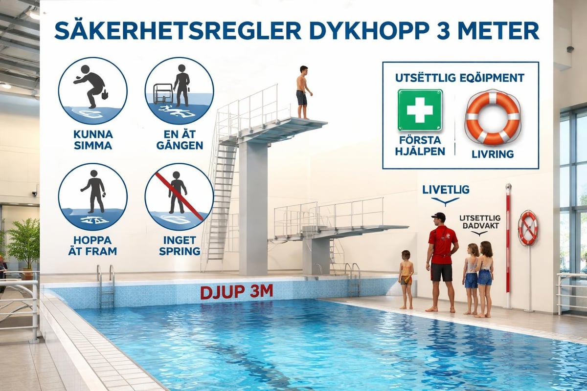 Pool safety guidelines for diving