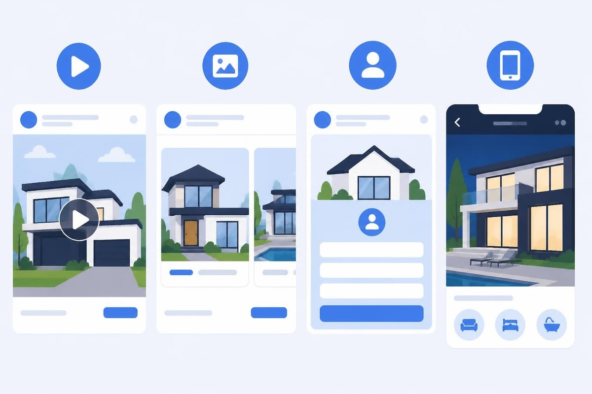 Real estate ad creative types