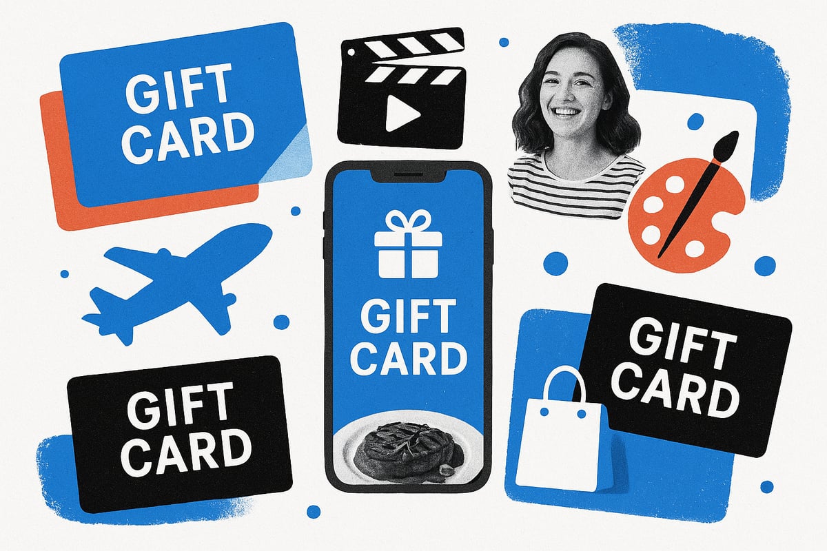 Les différents types de cartes cadeaux disponibles