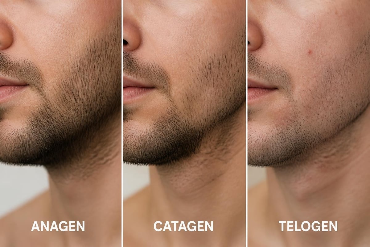 Beard growth cycle and common problems