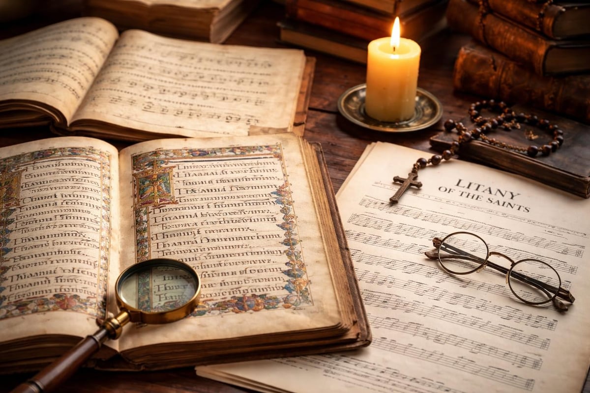 Evolution of the litany all saints