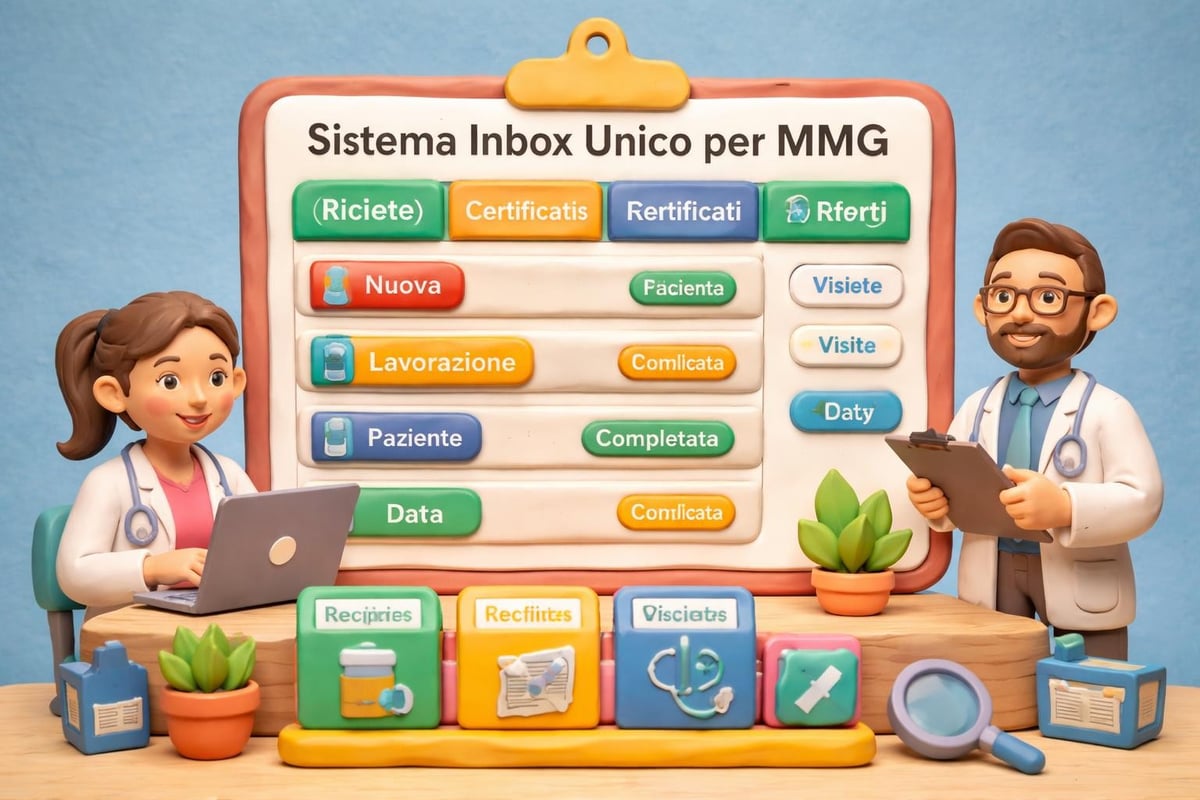 Inbox organizzata CuraMe Pro