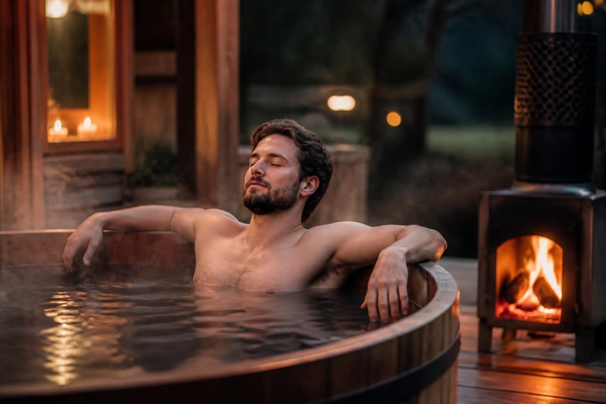 Wood burning jacuzzi user benefits