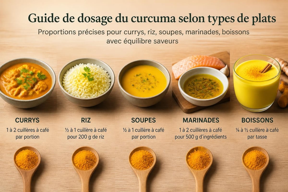 Dosages curcuma