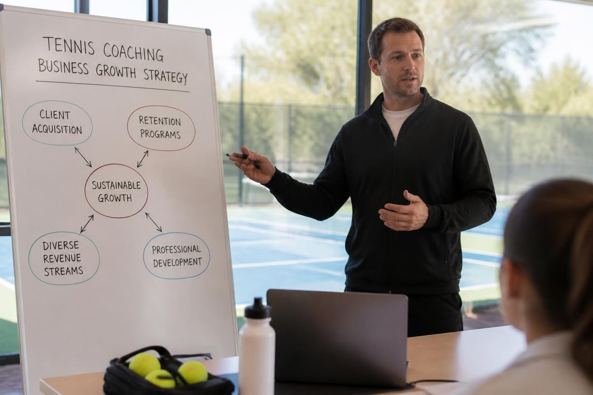 Tennis coaching business development