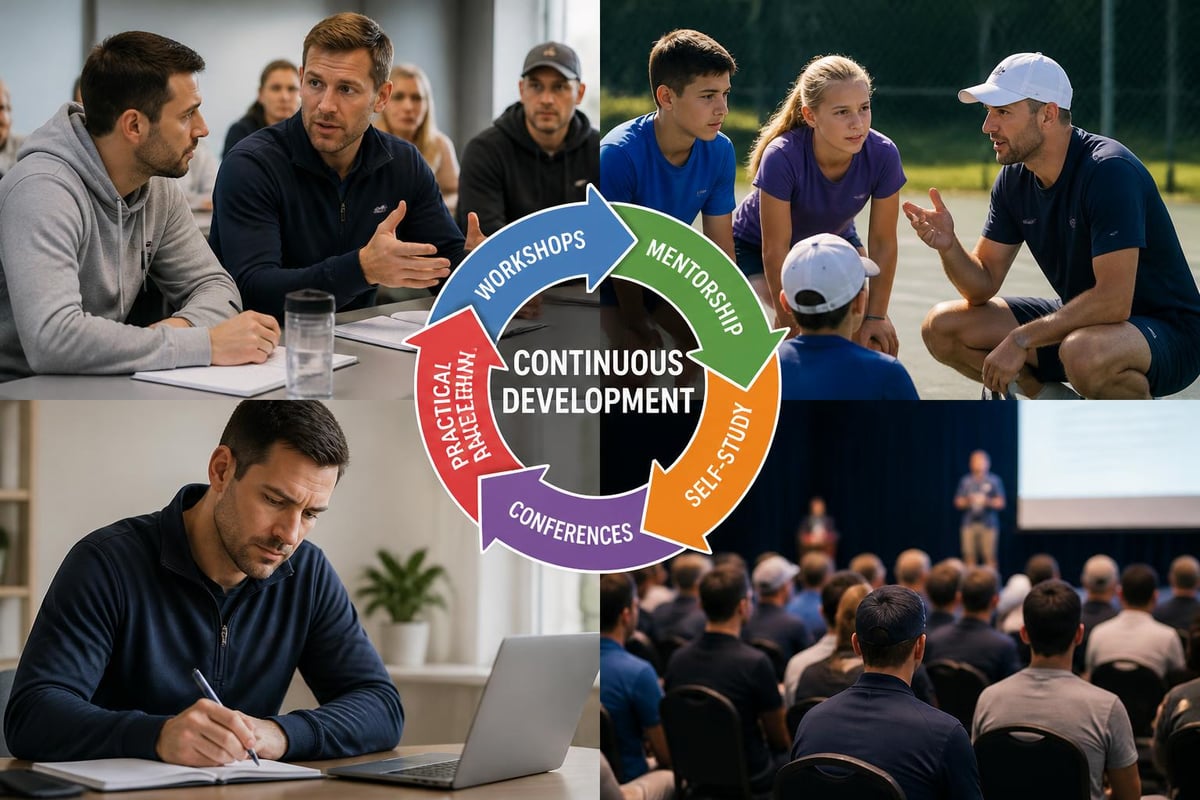 Professional tennis coach development